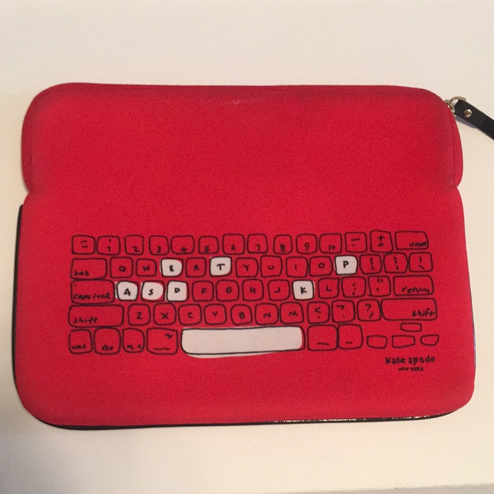COPY - Kate Spade red keyboard printed iPad case